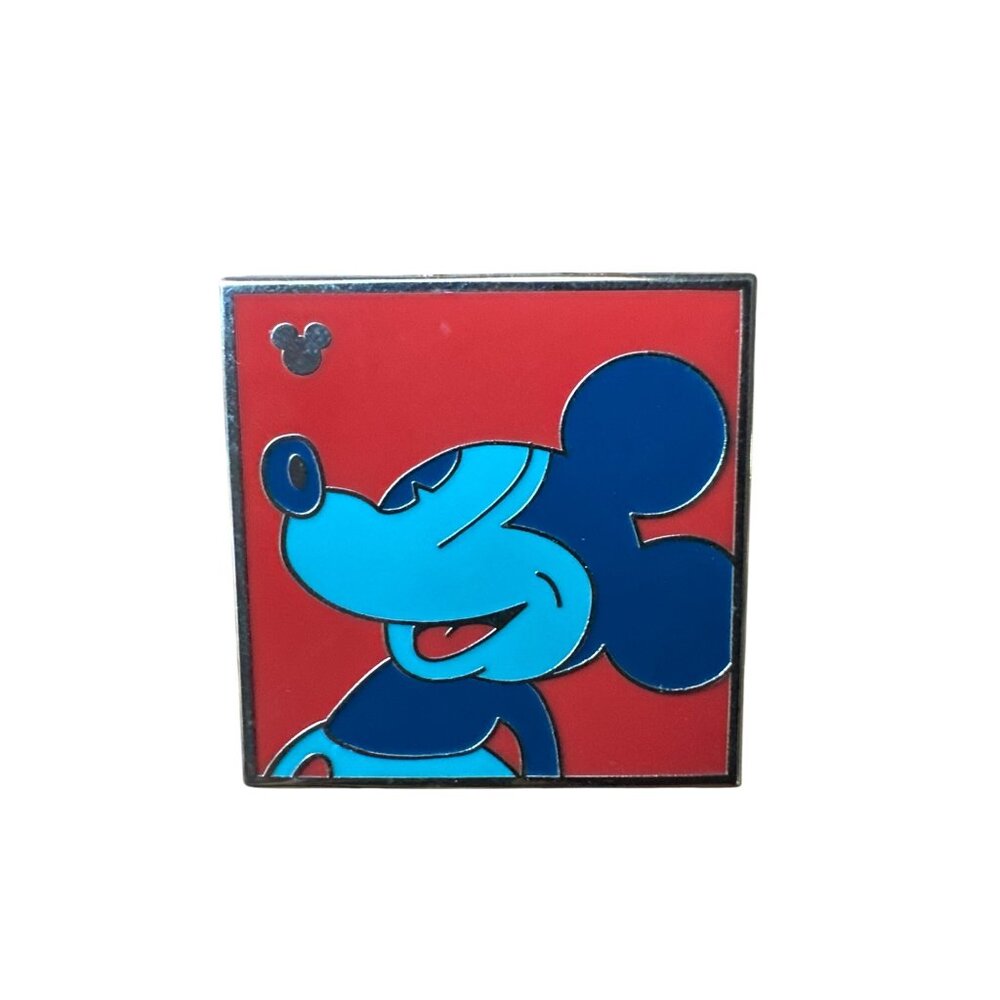 Set Of 4 Mickey Mouse Colorful Square Disney Pins - Picture 8 of 8